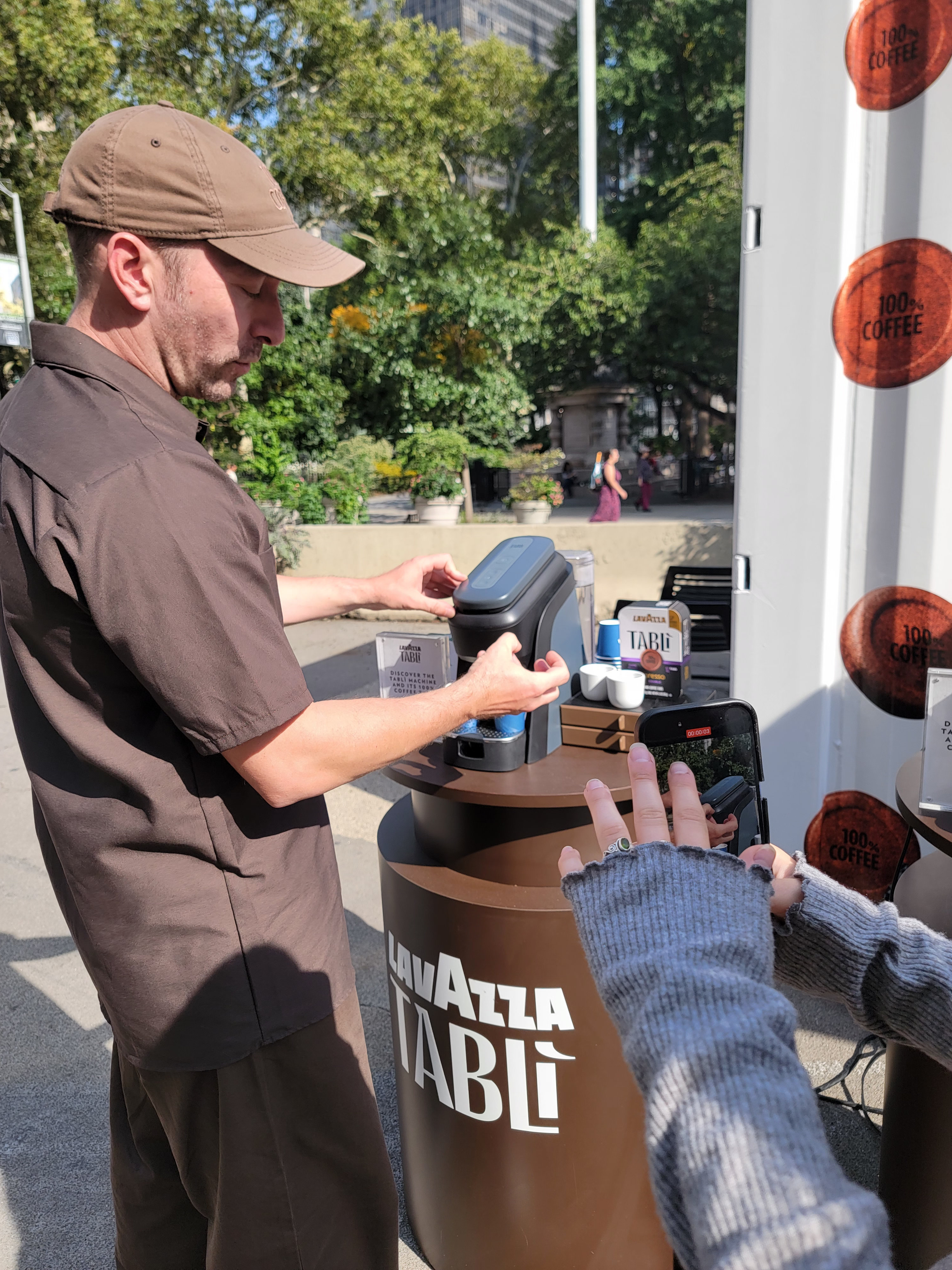 Lavazza Tabli Sampling NYC Pop-Up x Eataly Flatiron at Madison Square Park